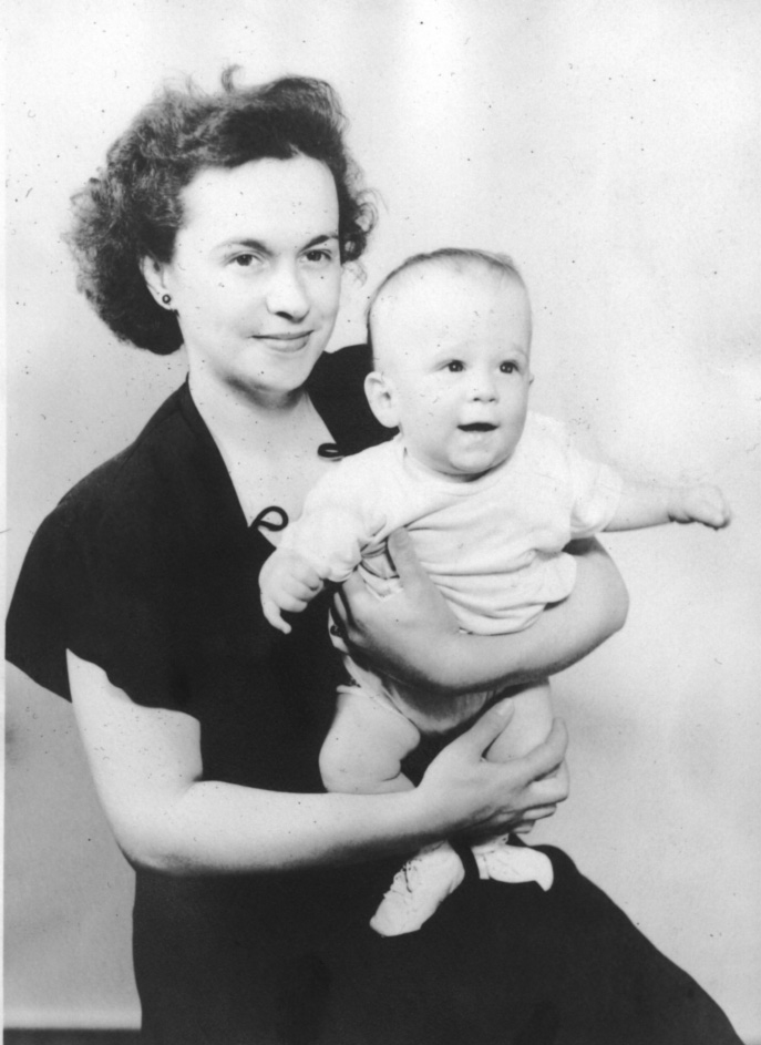 Elizibeth holding Bruce